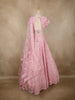 Baby Pink Heavy Sequins and Beads Embroidered Design Net Lehenga With Dupatta