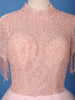 Baby Pink Pearl And Beads Embellished Net Gown