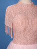Baby Pink Pearl And Beads Embellished Net Gown