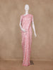 Baby Pink Sequin Embroidered Design Georgette Saree