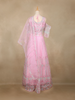 Baby Pink Sequins Embroidered Net Lehenga Set With Dupatta