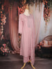 Baby Pink Stone Embellished Chiffon Salwar Suit with Dupatta