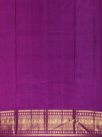 Baby Pink Floral Design Zari Border Silk Saree - Diadem