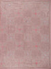 Baby Pink Floral Designed Organza Designer Saree