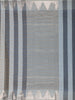 Off-White And Grey Striped Design Semi Tussar Saree