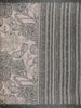 Beige And Green Floral Printed Semi Tussar Saree