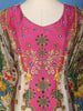 Beige And Pink Multicolor Floral Printed Synthetic Palazzo Salwar Suit