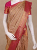 Beige Butta Design Kanchipuram Silk Saree