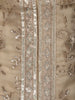 Beige Floral Design Organza Palazzo Suit