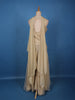 Beige Floral Design Organza Palazzo Suit