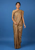 Beige Floral Design Tussar Silk Saree