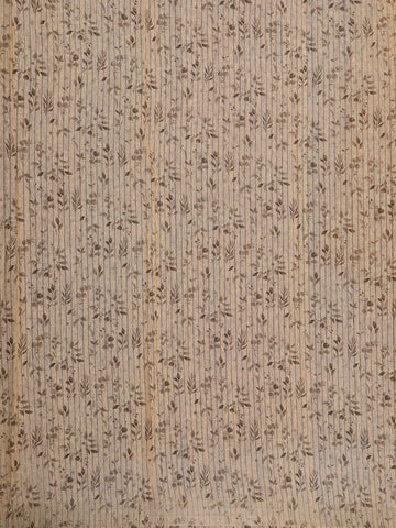 Beige Floral Design Tussar Silk Saree - Diadem