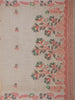 Beige Floral Embroidered Design Pure Cotton Saree