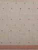 Beige Floral Embroidered Design Pure Cotton Saree
