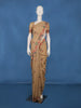 Beige Floral Embroidered Design Pure Cotton Saree