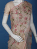 Beige Floral Embroidered Kota Cotton Saree - Diadem