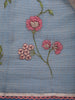Beige Floral Embroidered Kota Cotton Saree - Diadem