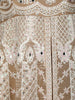 Beige Floral Embroidered Net Lehenga
