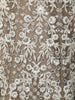 Beige Floral Embroidery Net Lehenga