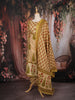 Beige Floral Print Cotton Salwar with Dupatta