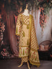 Beige Floral Print Cotton Salwar with Dupatta