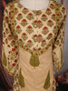Beige Floral Print Cotton Salwar with Dupatta