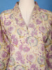 Beige Floral Printed Cotton Salwar Suit - Diadem