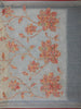 Beige Floral Printed Design Pure Cotton Saree