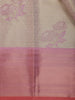 Beige Floral Woven Design Art Silk Saree