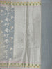 Beige Floral Woven Design Tissue Silk Saree