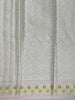Beige Floral Woven Design Tissue Silk Saree