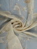 Beige Floral Woven Design Tissue Silk Saree