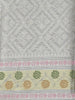 Beige Floral Woven Design Tissue Silk Saree