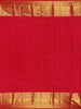 Beige Floral Woven Pure Kanchipuram Silk Saree - Diadem