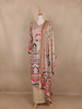 Beige Geometric Design Cotton Salwar Suit