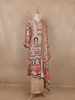 Beige Geometric Design Cotton Salwar Suit