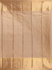 Beige Gold Brocade Woven Kanchipuram Tissue Silk Saree