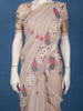 Beige Motif Design Pure Cotton Saree