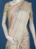 Beige Multicolor Striped Design Semi Tussar Saree