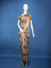 Beige Multicolor Tree Motif Printed Tussar Silk Saree - Diadem