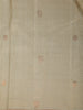 Beige Peacock And Stripes Woven Pure Kanchipuram Silk Saree