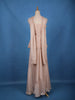 Beige Sequin Design Georgette Palazzo Suit