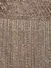 Beige Sequins Embroidered Mermaid Net Lehenga With Dupatta