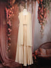 Creamy Beige Sequins and Beads Embroidered Design Crepe Kids Palazzo Suit