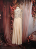 Creamy Beige Sequins and Beads Embroidered Design Crepe Kids Palazzo Suit