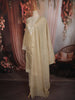 Beige Striped Embroidered Design Silk Straight Cut Salwar Suit with Dupatta