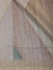Beige Stripes And Geometric Design Semi Tussar Saree