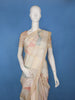 Beige Stripes And Geometric Design Semi Tussar Saree