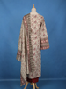 Beige With Maroon Floral Printed Cotton Palazzo Suit