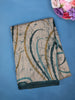 Beige Abstract Designed Fancy Cotton Saree - Diadem